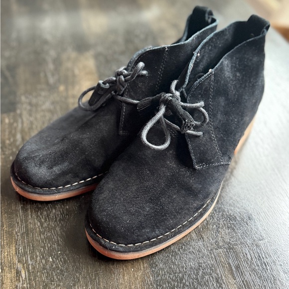 Hush Puppies Black Suede Tassel Ankle Boots Sz 8.5 Ladies, excellent condition - Picture 4 of 8